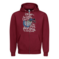 Burgundy Little can of hate movie special dalek Zipper Hoodie - maiPhamDesign