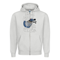 Dove Grey Little can of hate movie special dalek Zipper Hoodie - maiPhamDesign