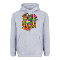 Heather Grey mississippi map mardi gras Heavyweight Hoodie - AdoDesignShop