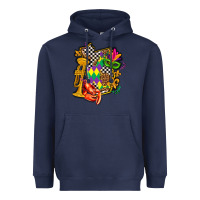 Navy mississippi map mardi gras Heavyweight Hoodie - AdoDesignShop