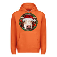 Carrot Hereford Cow Christmas Premium Hoodie - RanaPortraitStore
