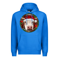 True Royal Hereford Cow Christmas Premium Hoodie - RanaPortraitStore
