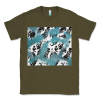 Army Green teal glitter and cowhide Classic Tee - TumblerDesignByShophia