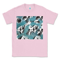 Bubblegum Pink teal glitter and cowhide Classic Tee - TumblerDesignByShophia