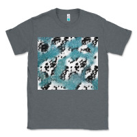Charcoal Heather teal glitter and cowhide Classic Tee - TumblerDesignByShophia