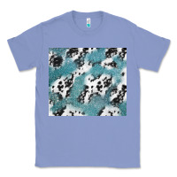 Colony Blue teal glitter and cowhide Classic Tee - TumblerDesignByShophia