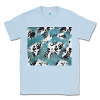 Dusty Blue teal glitter and cowhide Classic Tee - TumblerDesignByShophia