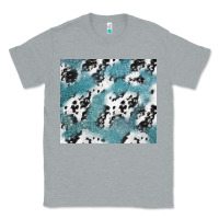 Heather Grey teal glitter and cowhide Classic Tee - TumblerDesignByShophia