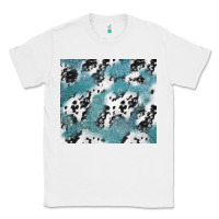 White teal glitter and cowhide Classic Tee - TumblerDesignByShophia