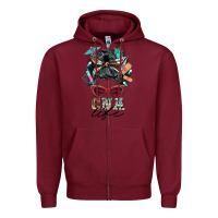 Burgundy nurse cna life messy bun Zipper Hoodie - BarkalooDesign