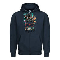 Navy nurse cna life messy bun Zipper Hoodie - BarkalooDesign
