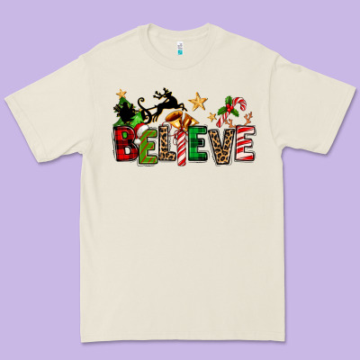 Christmas Believe Premium Tee Designed By Texasbilliewilder