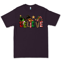 Plum christmas believe Premium Tee - texasbilliewilder