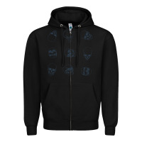 Black Skulls Zipper Hoodie - maiPhamDesign