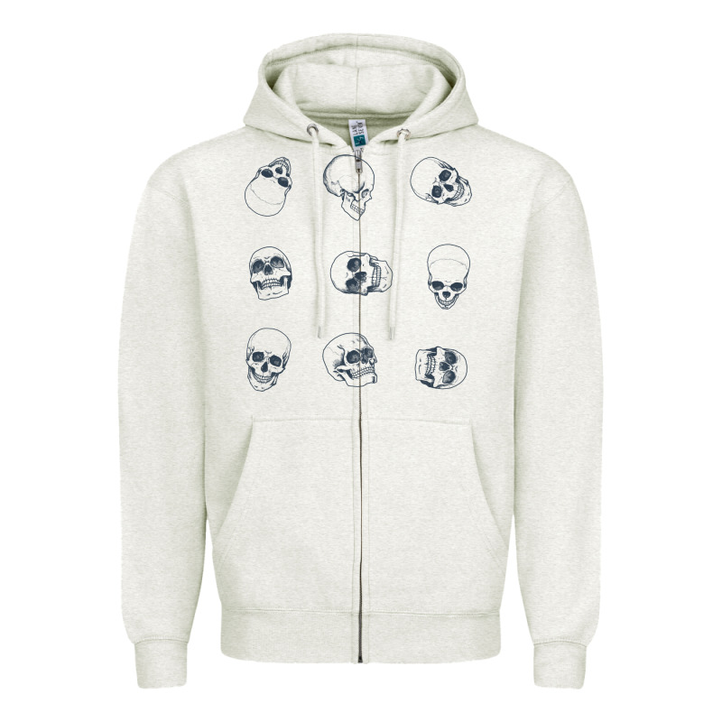 Skulls Zipper Hoodie by maiPhamDesign | Teevron
