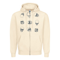 Sandshell Skulls Zipper Hoodie - maiPhamDesign