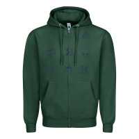 Sports Green Skulls Zipper Hoodie - maiPhamDesign
