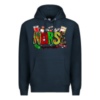 Navy Nurse Juneenth Premium Hoodie - CowhideDigitalArt