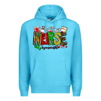 Ocean Blue Nurse Juneenth Premium Hoodie - CowhideDigitalArt