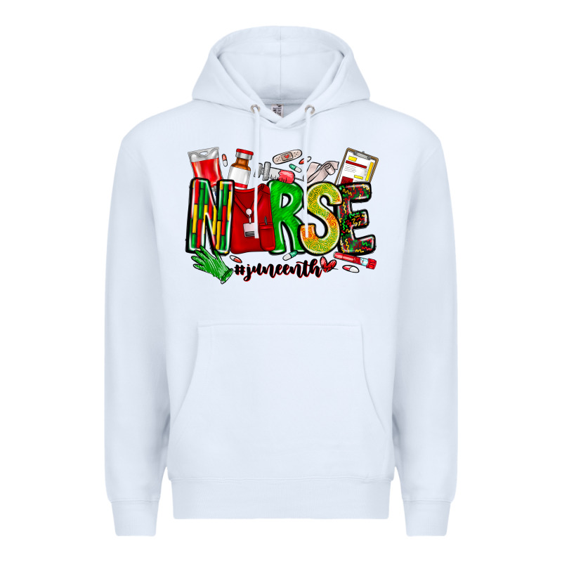 Nurse Juneenth Premium Hoodie by CowhideDigitalArt | Teevron