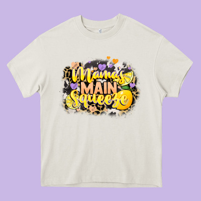Mama's Main Squeeze Heavy Core Tee Designed By Nancycooperartshop