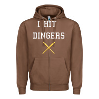 Chestnut i hit dingers baseball Zipper Hoodie - maiPhamDesign
