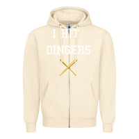 Sandshell i hit dingers baseball Zipper Hoodie - maiPhamDesign