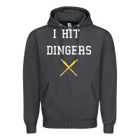 Smoke i hit dingers baseball Zipper Hoodie - maiPhamDesign