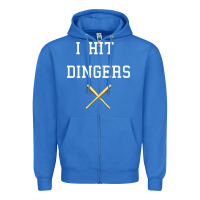 True Royal i hit dingers baseball Zipper Hoodie - maiPhamDesign
