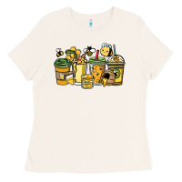 Bone Honey bee coffee cups Ladies Tee - HowdyJamesFarm
