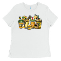 White Honey bee coffee cups Ladies Tee - HowdyJamesFarm