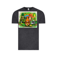 Vintage Black St. Patrick's Day gnomies with truck tumbler Vintage Tee - HowdyJamesFarm