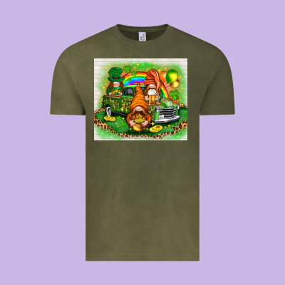 St. Patrick's Day Gnomies With Truck Tumbler Vintage Tee Designed By Howdyjamesfarm