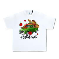 White tacotruck olivia Urban Heavy Tee - OliviaCreatesArt