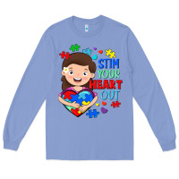 Colony Blue Stim your heart out Long Sleeve Tee - FaDigitalArtStudio
