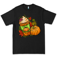 Black Fall pumpkin coffee Premium Tee - NancyCooperArtShop