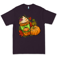 Plum Fall pumpkin coffee Premium Tee - NancyCooperArtShop