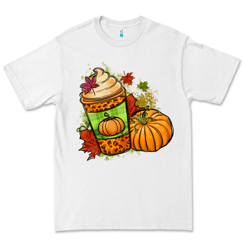 Fall Pumpkin Coffee Premium Tee by NancyCooperArtShop | Teevron