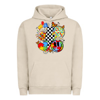 Pigment French Oak retro autism awareness Urban Hoodie - JahusDesignShop