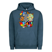 Pigment Midnight Navy retro autism awareness Urban Hoodie - JahusDesignShop