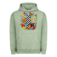 Pigment Oil Green retro autism awareness Urban Hoodie - JahusDesignShop