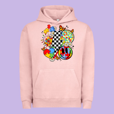 Retro Autism Awareness Urban Hoodie Designed By Jahusdesignshop