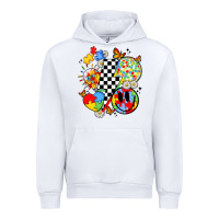 White retro autism awareness Urban Hoodie - JahusDesignShop