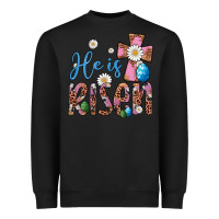 Black he is risen cross Heavyweight Sweatshirt - Artiststas