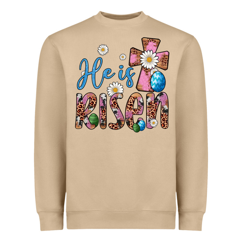 He Is Risen Cross Heavyweight Sweatshirt by Artiststas | Teevron