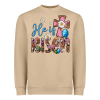 Mushroom he is risen cross Heavyweight Sweatshirt - Artiststas