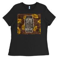 Black we let the liquor talk with sunflowers Ladies Tee - TumblerDesignByShophia