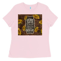 Bubblegum Pink we let the liquor talk with sunflowers Ladies Tee - TumblerDesignByShophia