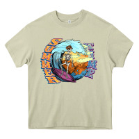 Mossy summer time skeleton surfing Heavy Core Tee - NancyCooperArtShop