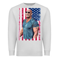 Dove Grey Dwayne The Rock Johnson Men Gift Premium Sweatshirt - maiPhamDesign